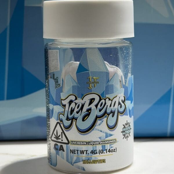 Ice Bergs – Cherry Poppers | Live Resin + Liquid Diamonds Infused Flower (4g)