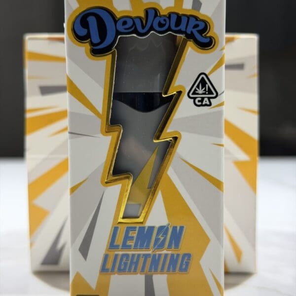 Devour – Lemon Lighting | THC All-In-One Disposable Vape | Sativa | 2g