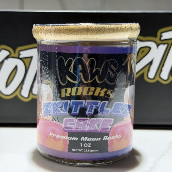 Kaws Rocks Exotic Edition – Zkittlez Cake | Ultra-Premium Hybrid Moonrocks