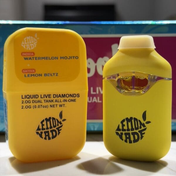 Lemonade Dual Tank Disposable Vape – Watermelon Mojito x Lemon Beltz | Indica x Sativa