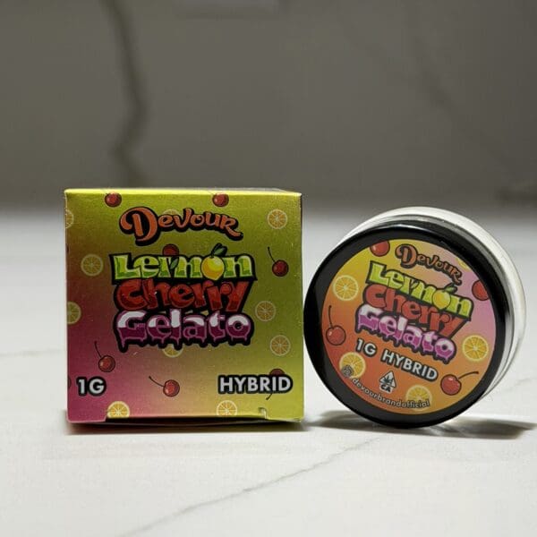 Devour Badder – Lemon Cherry Gelato (1g) | Premium Hybrid Badder Concentrate