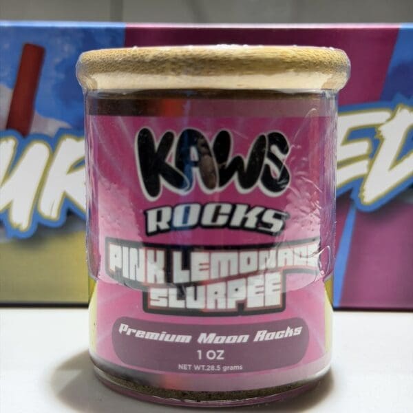 Kaws Rocks Slurpee Edition – Pink Lemonade Slurpee | Ultra-Premium Hybrid Moon Rocks