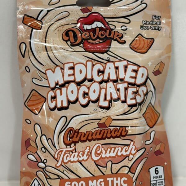 Devour Medicated Chocolates – Cinnamon Toast Crunch | 600 MG THC