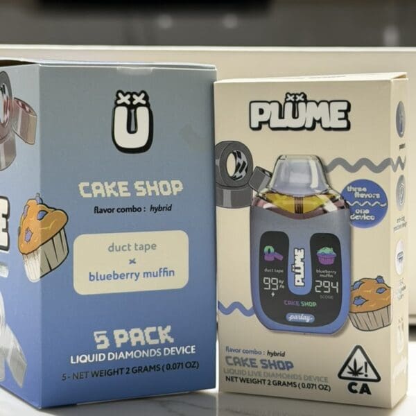 Plume Disposable Vape – Cake Shop | Duct Tape x Blueberry Muffin | Hybrid