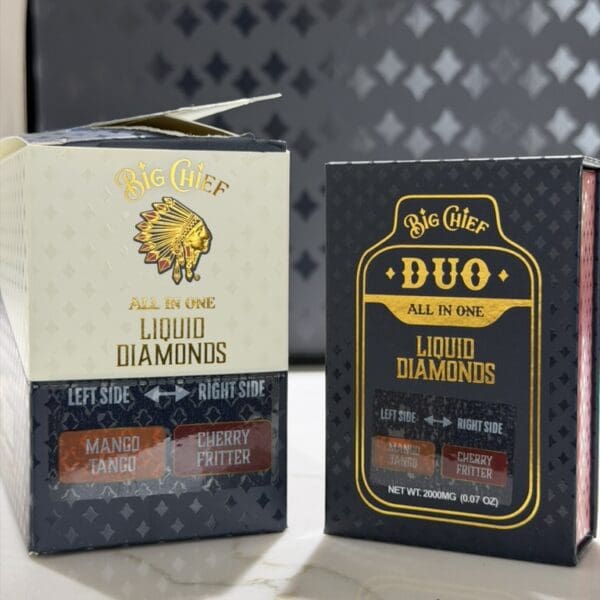 Big Chief Duo All-In-One – Mango Tango x Cherry Fritter | 2G Hybrid Disposable Vape