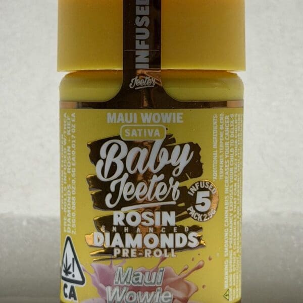 Baby Jeeter Maui Wowie | Sativa Rosin Enhanced Diamond Pre-Rolls | 2.5g (5-Pack)