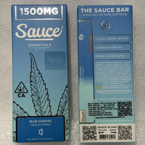 Sauce – Blue Cookies | Live Resin Vape | Indica-Hybrid