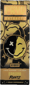 FRYD Extracts Banana Runtz 2G Disposable Vape – Liquid Diamonds + Live Resin (Hybrid)