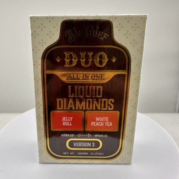 Jelly Roll x White Peach Tea | Big Chief DUO Version 3 2G Liquid Diamonds All-In-One | Hybrid x Hybrid 🔥