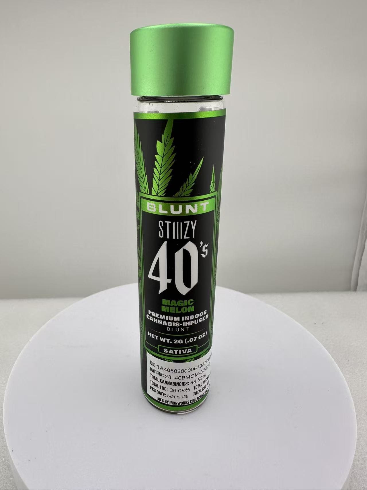 83e62966d6ddb3fa18889e9f75db6540.jpg STIIIZY Magic Melon | Sativa | 2G Premium Indoor Cannabis-Infused Blunt π₯ - Image 1