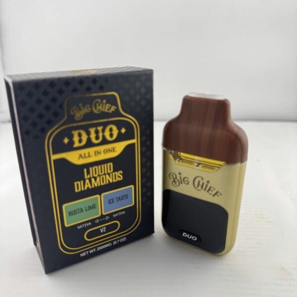 Big Chief DUO V2 Liquid Diamonds Disposable Vape – Busta Lime x Ice Tarts (2G All-In-One)