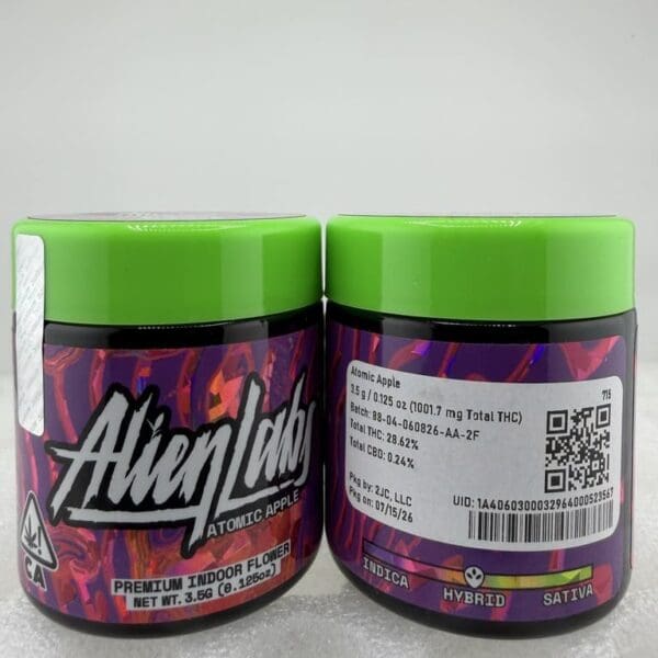 Alien Labs Atomic Apple | Hybrid | 3.5G Premium Indoor Flower 🍏👽