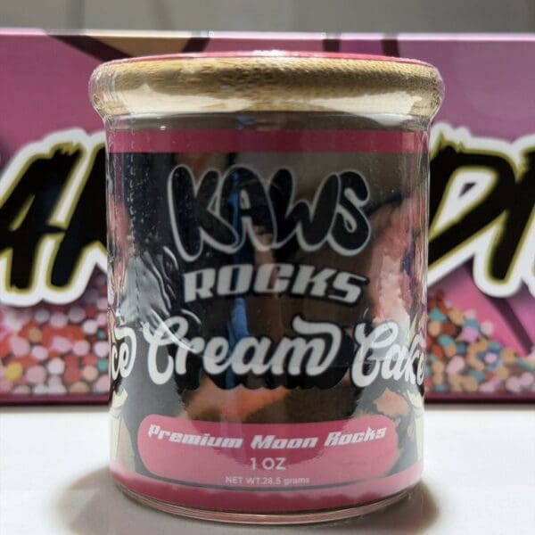 KAWS Rocks – Ice Cream Cake Moon Rocks | Indica (1oz)